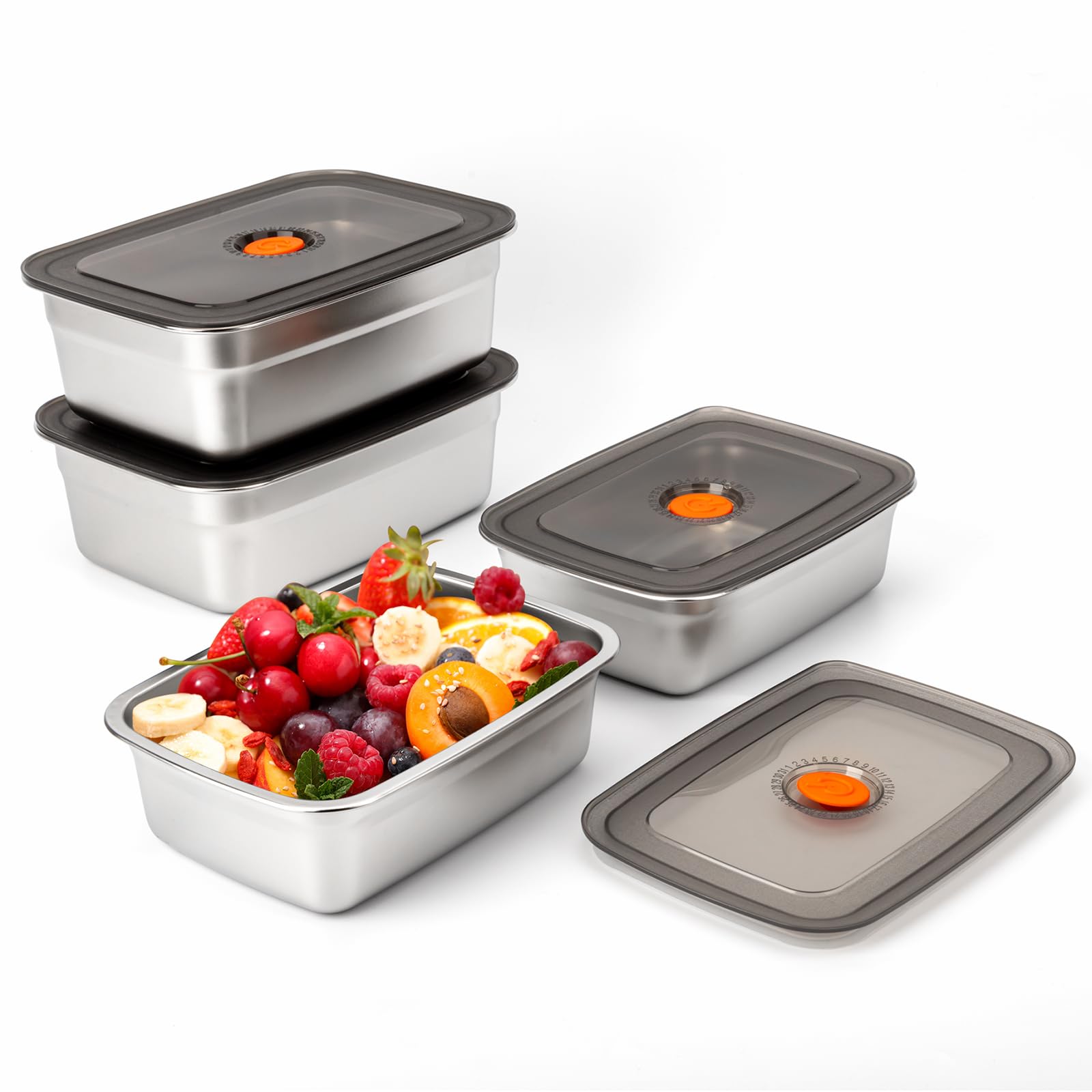 Bento Box - Нержавеющая сталь Кемпинговый ланч-бокс Герметичный герметичный